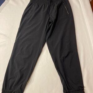 Athleta Black Sweatpants with Elastic Waistband and Cuffs